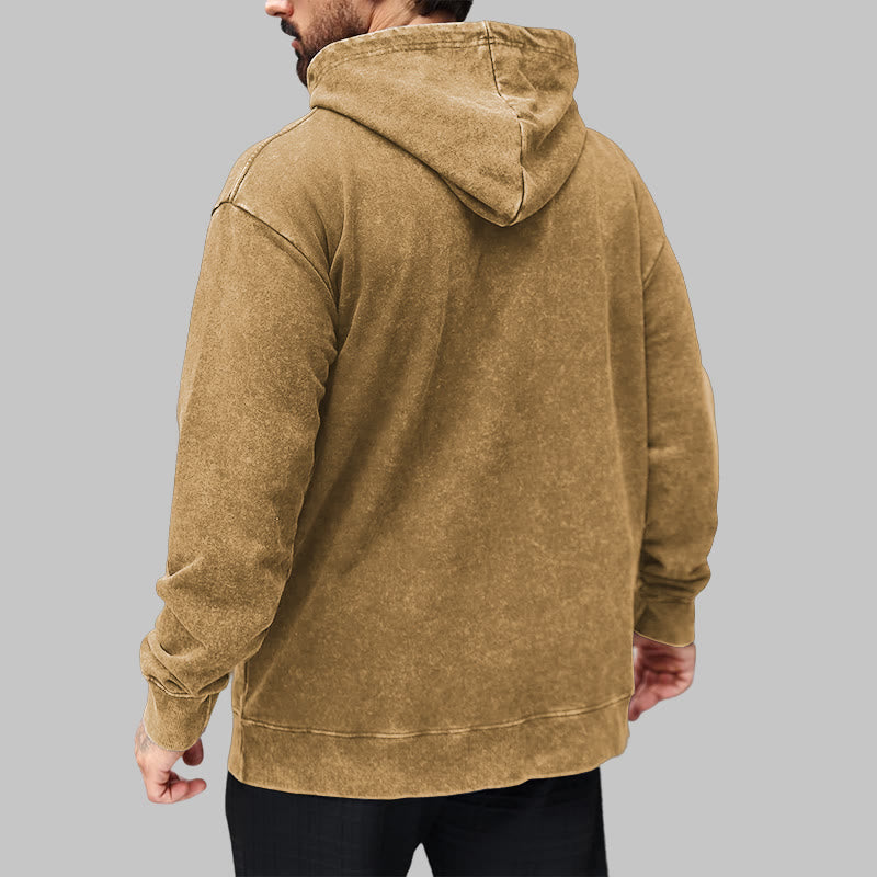 WorldNorse Tribal Bird & Viking Design Washed Hoodie - image 30