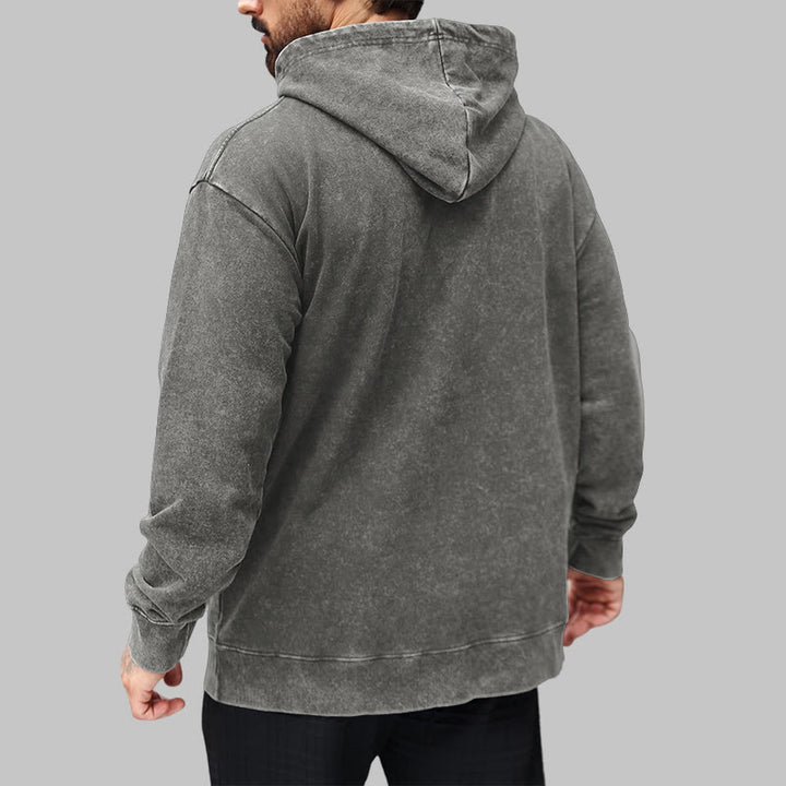 WorldNorse Yggdrasil Red Runes Viking Washed Hoodie - image 16