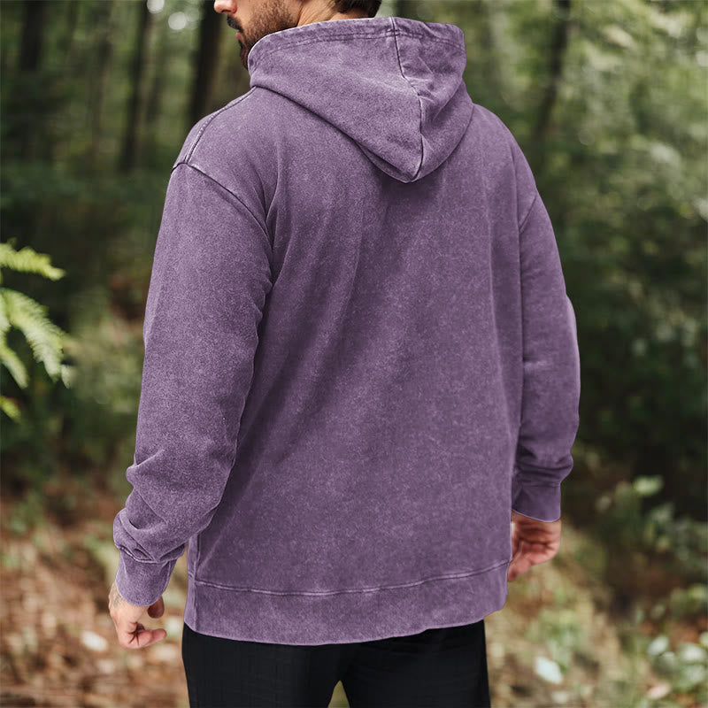 WorldNorse Yggdrasil Red Runes Viking Washed Hoodie - image 37