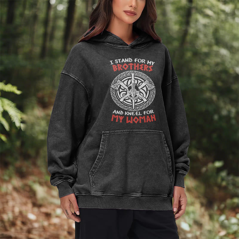 WorldNorse Viking Standbrothers Washed Hoodie - image 11
