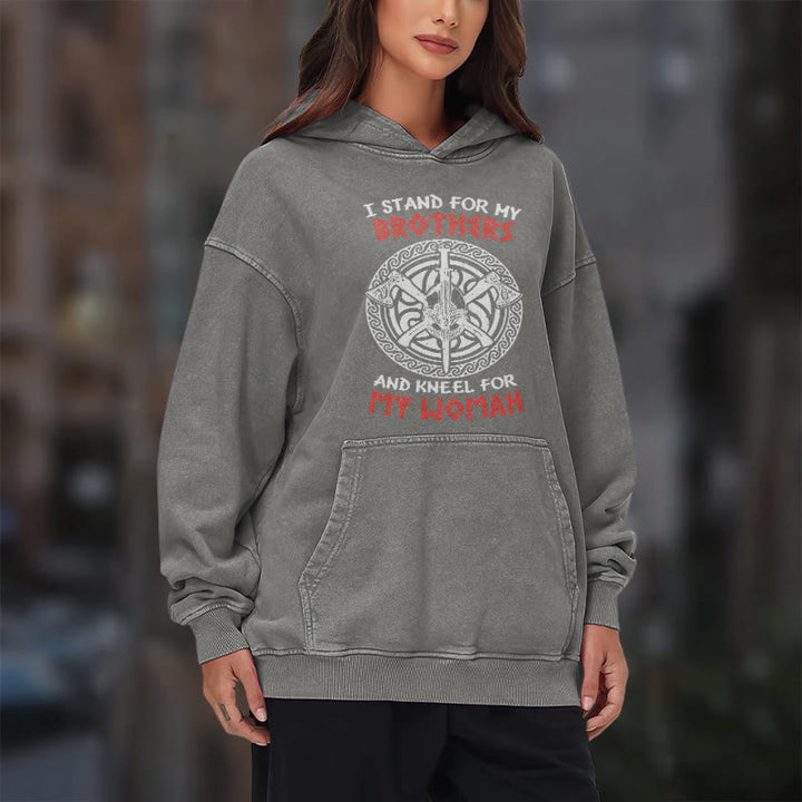 WorldNorse Viking Standbrothers Washed Hoodie - image 18