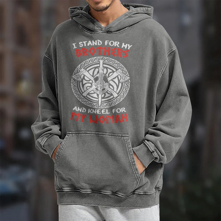 WorldNorse Viking Standbrothers Washed Hoodie - image 15