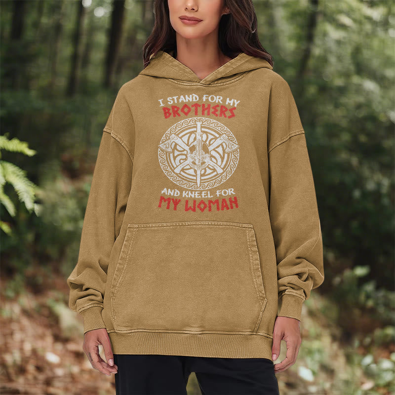 WorldNorse Viking Standbrothers Washed Hoodie - image 32