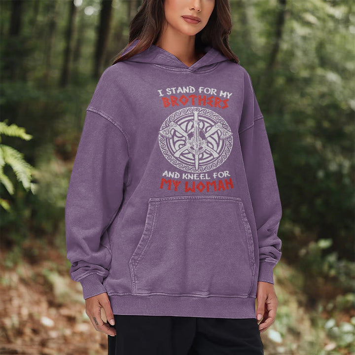 WorldNorse Viking Standbrothers Washed Hoodie - image 37