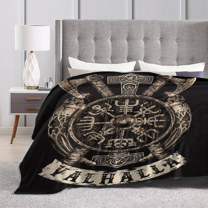 WorldNorse Viking Axe Vegvisir Blanket