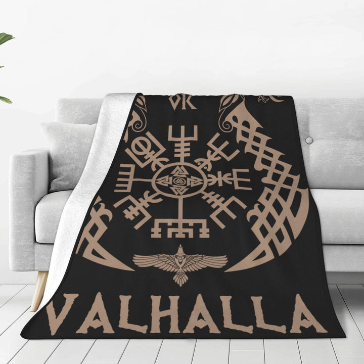 WorldNorse Mjolnir Vegvisir Blanket