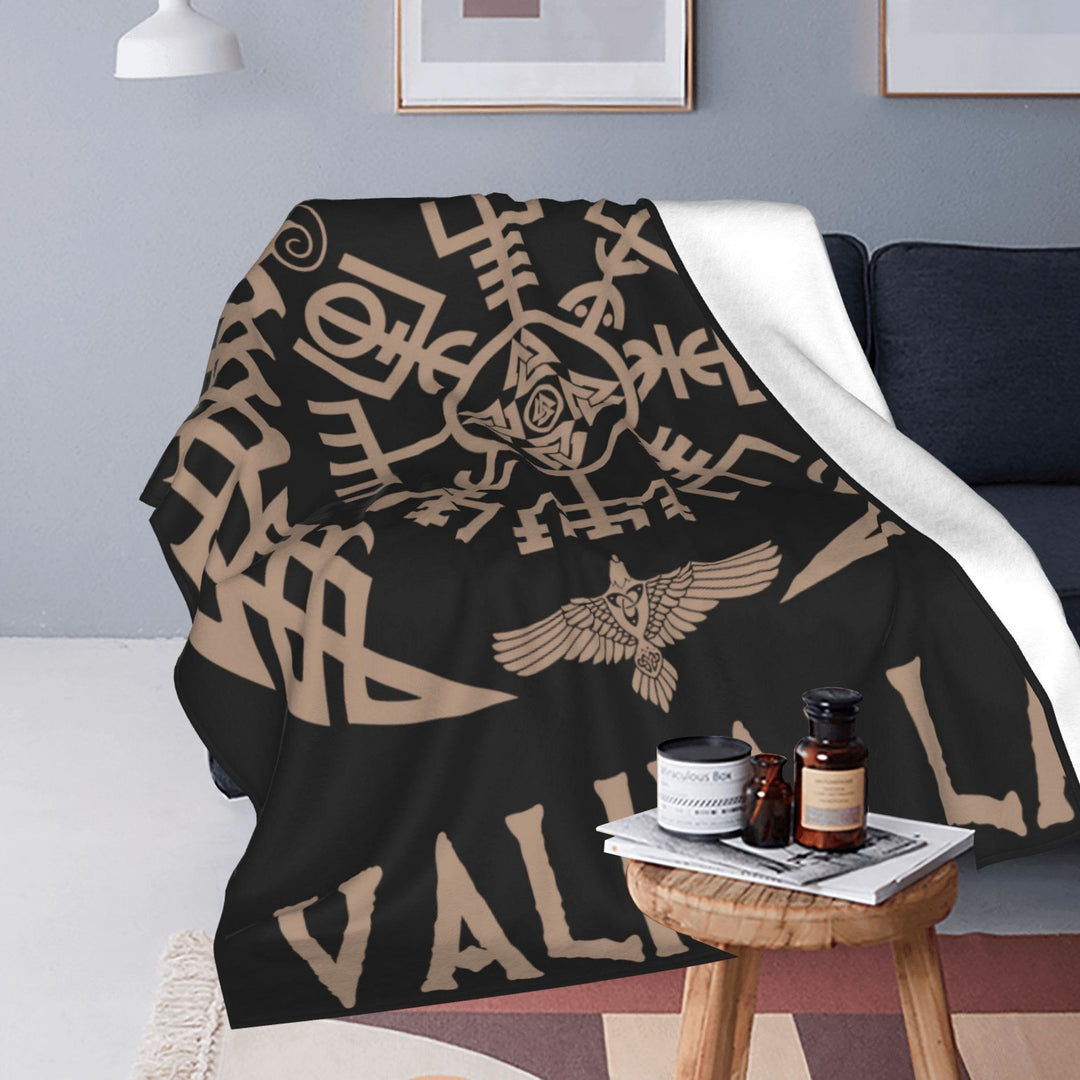 WorldNorse Mjolnir Vegvisir Blanket