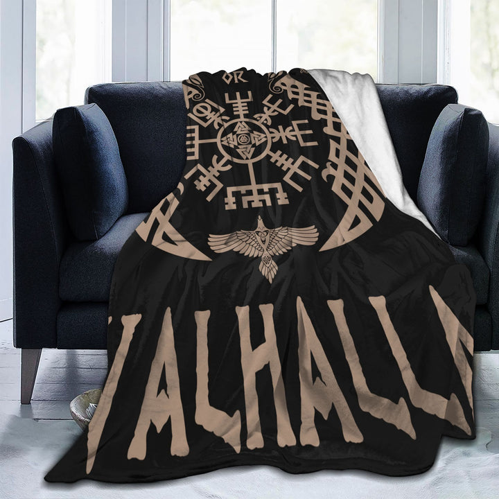 WorldNorse Mjolnir Vegvisir Blanket