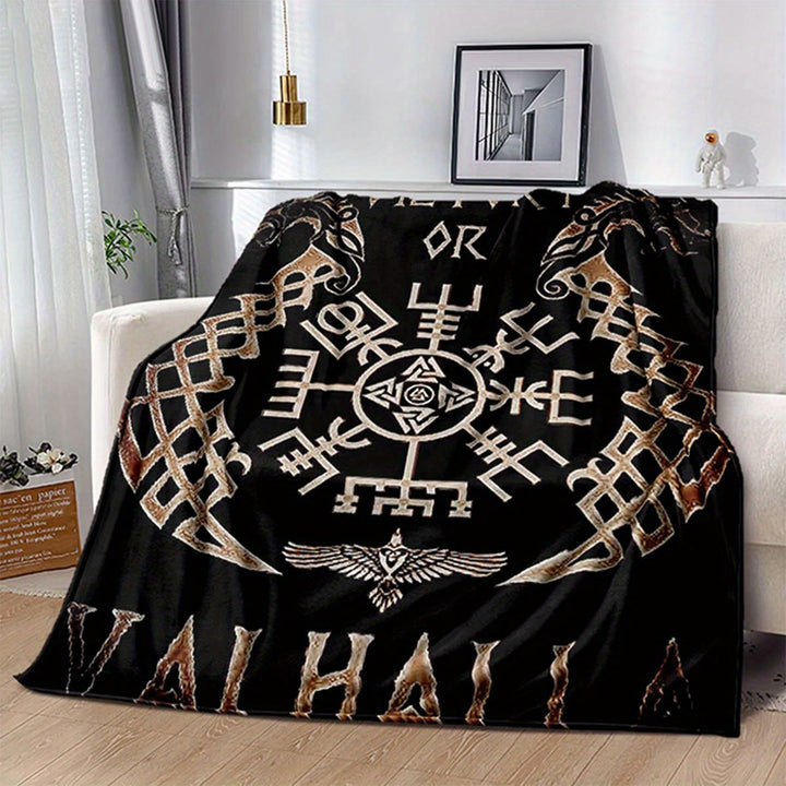 WorldNorse Mjolnir Vegvisir Blanket