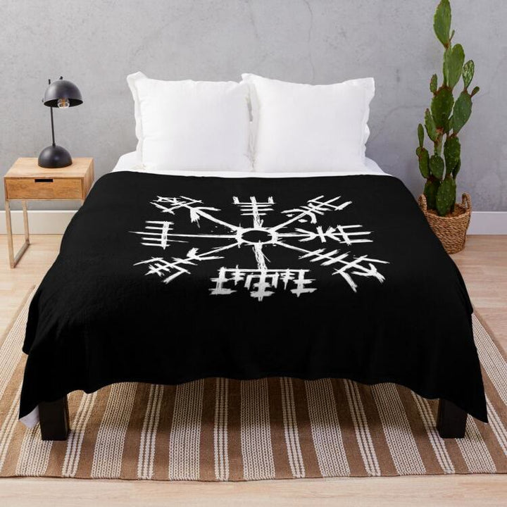 WorldNorse Wolves Vegvisir Blanket - image 4
