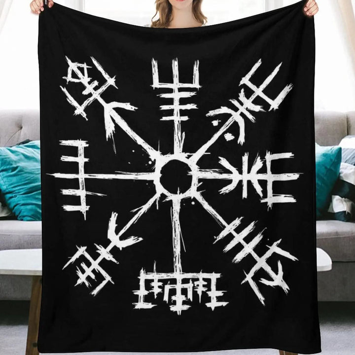 WorldNorse Wolves Vegvisir Blanket