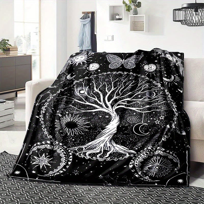 WorldNorse Tree Of Life Blanket - Yggdrasil&Butterfly - 264x228cm - image 0