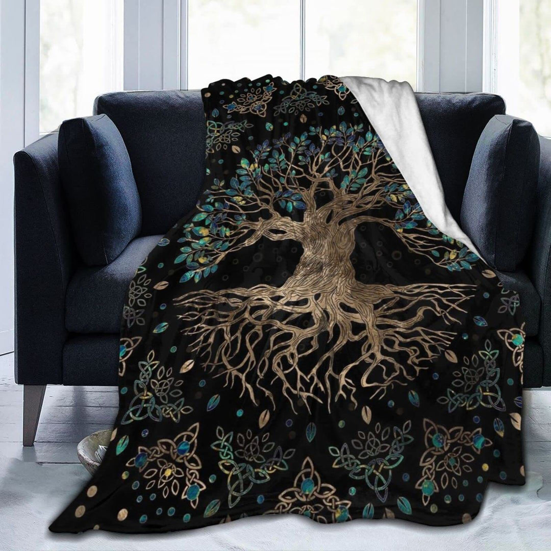 WorldNorse Celtic Knot Yggdrasil Blanket - image 4
