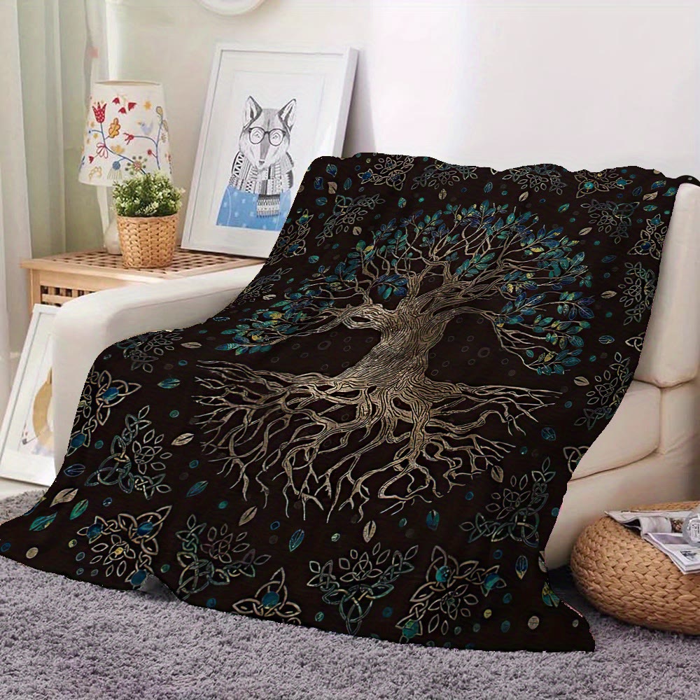 WorldNorse Celtic Knot Yggdrasil Blanket