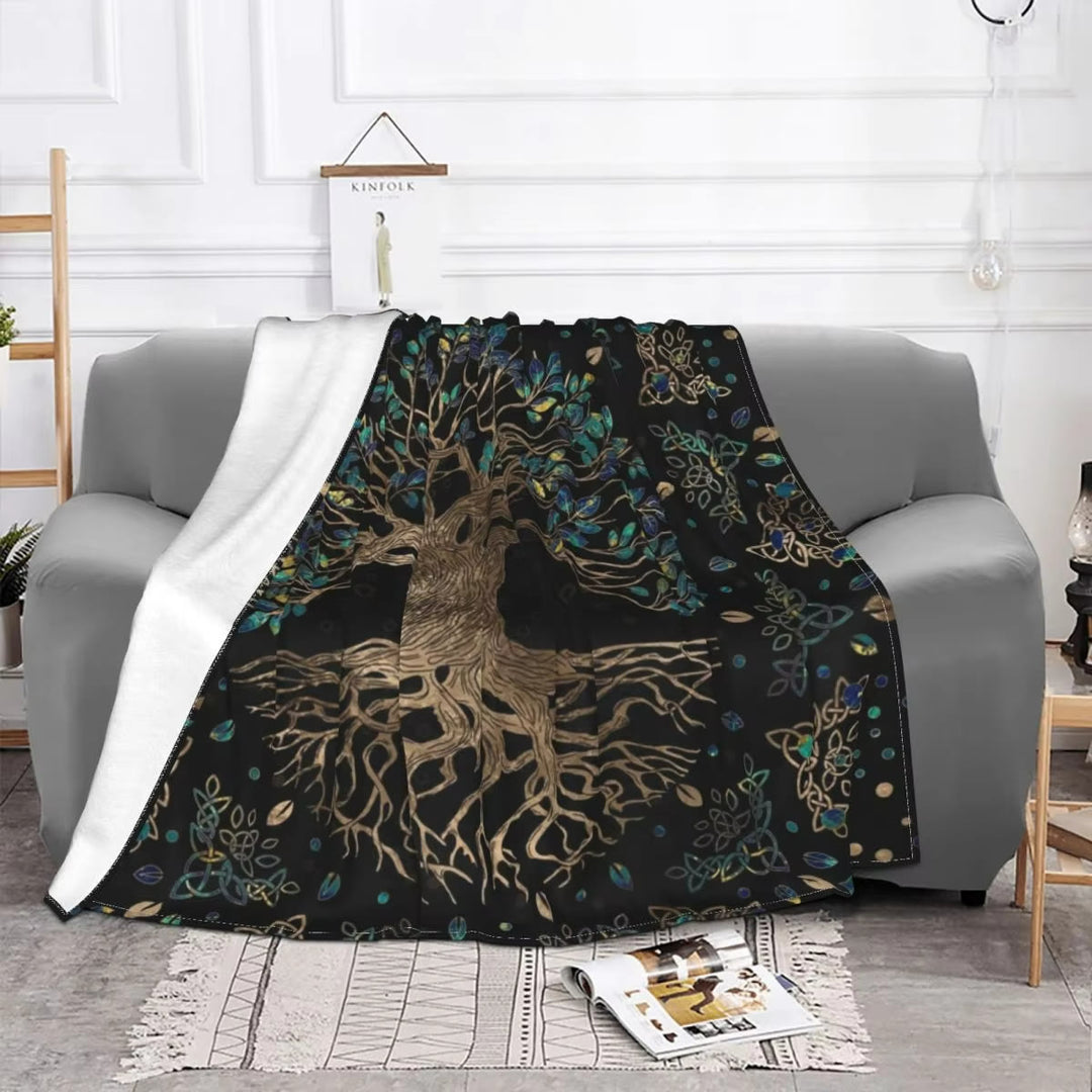 WorldNorse Celtic Knot Yggdrasil Blanket