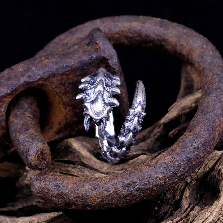 WorldNorse Strange Freak Beast Alien Centipede Ring - Adjustable - image 0