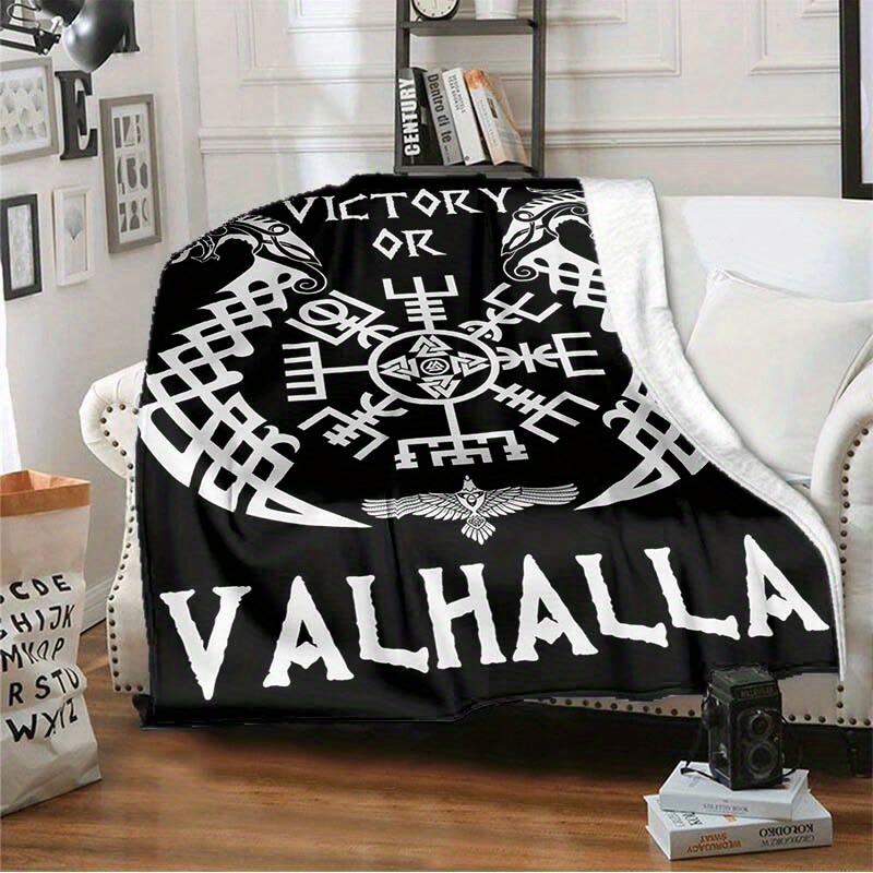 WorldNorse Vegvisir Norse Dragon Blanket