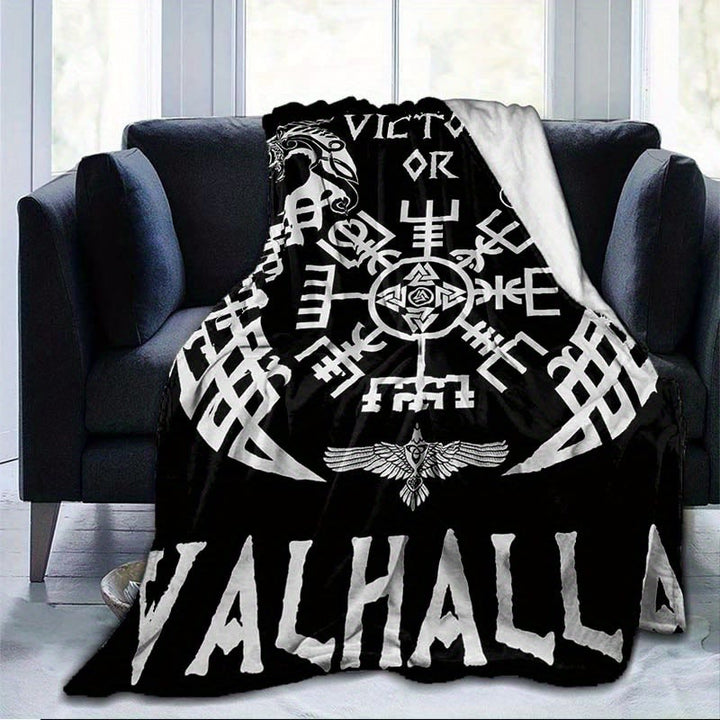 WorldNorse Vegvisir Norse Dragon Blanket