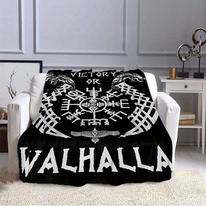 WorldNorse Vegvisir Norse Dragon Blanket