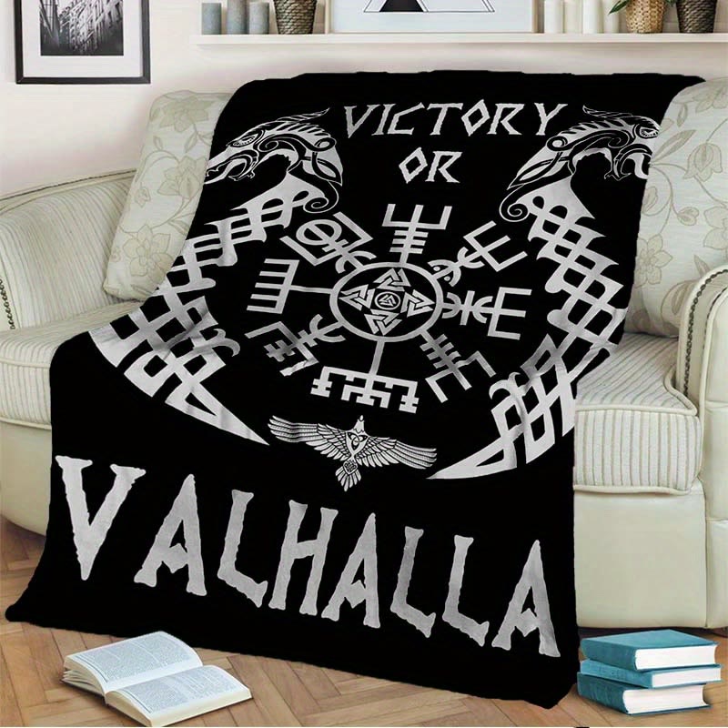 WorldNorse Vegvisir Norse Dragon Blanket