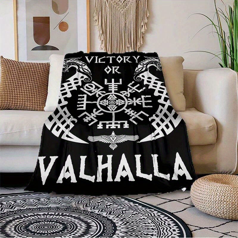 WorldNorse Vegvisir Norse Dragon Blanket