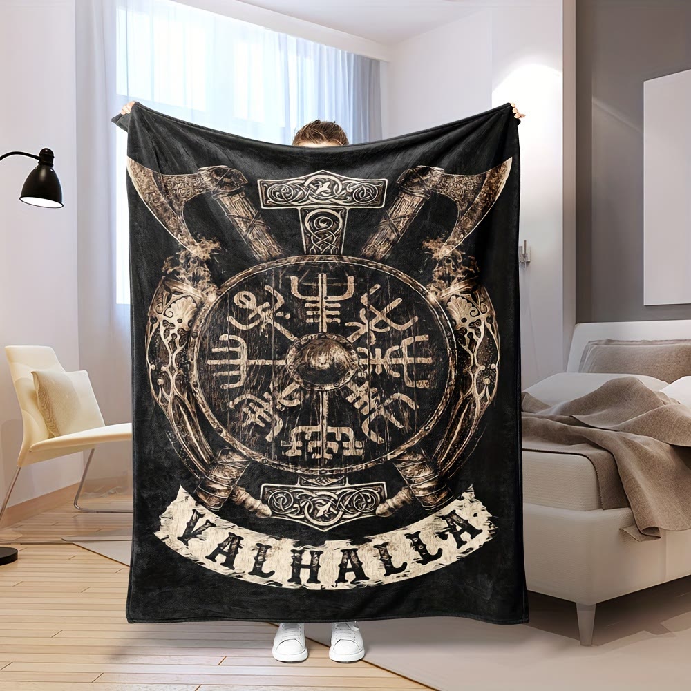 WorldNorse Vegvisir Norse Dragon Blanket