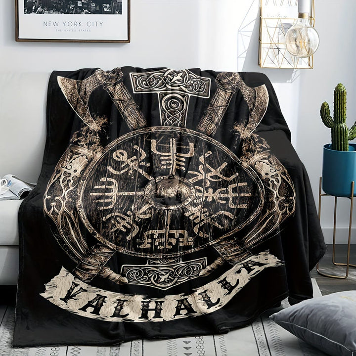 WorldNorse Vegvisir Norse Dragon Blanket