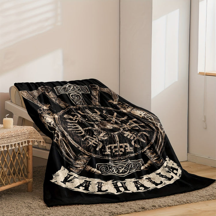 WorldNorse Vegvisir Norse Dragon Blanket