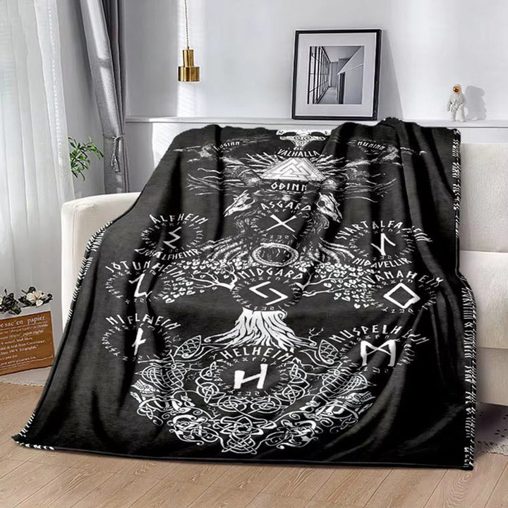 WorldNorse Viking Warrior Blanket