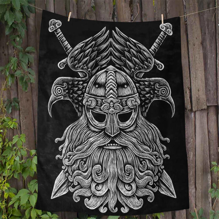 WorldNorse Viking Warrior Blanket