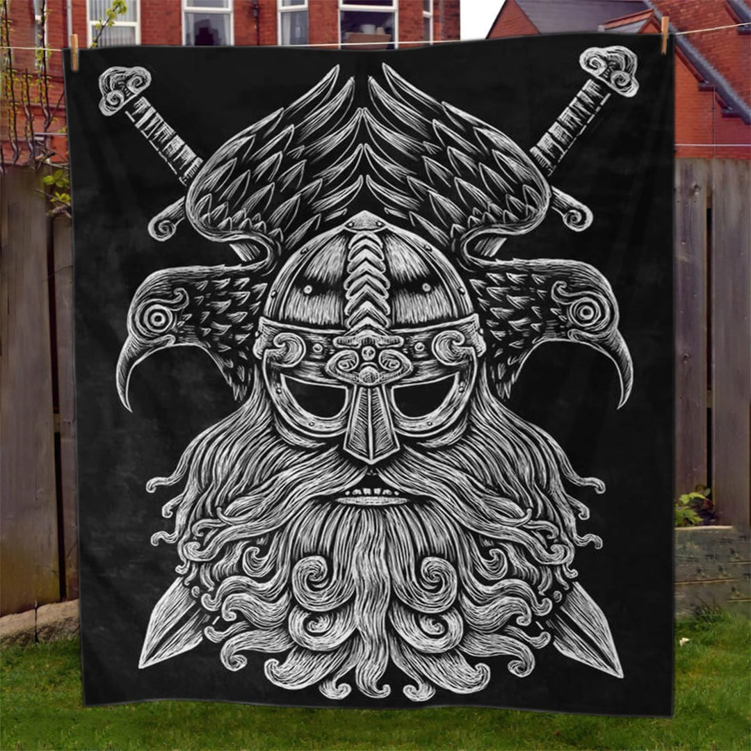 WorldNorse Viking Warrior Blanket