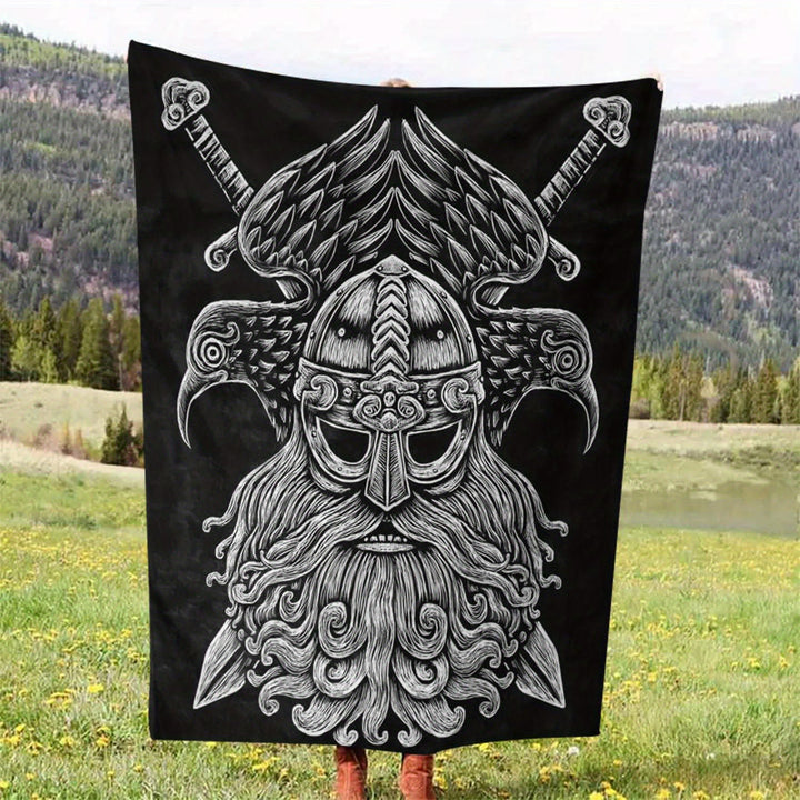 WorldNorse Viking Warrior Blanket