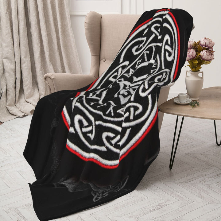 WorldNorse Viking Symbol Vegvisir Valknut Blanket - image 6