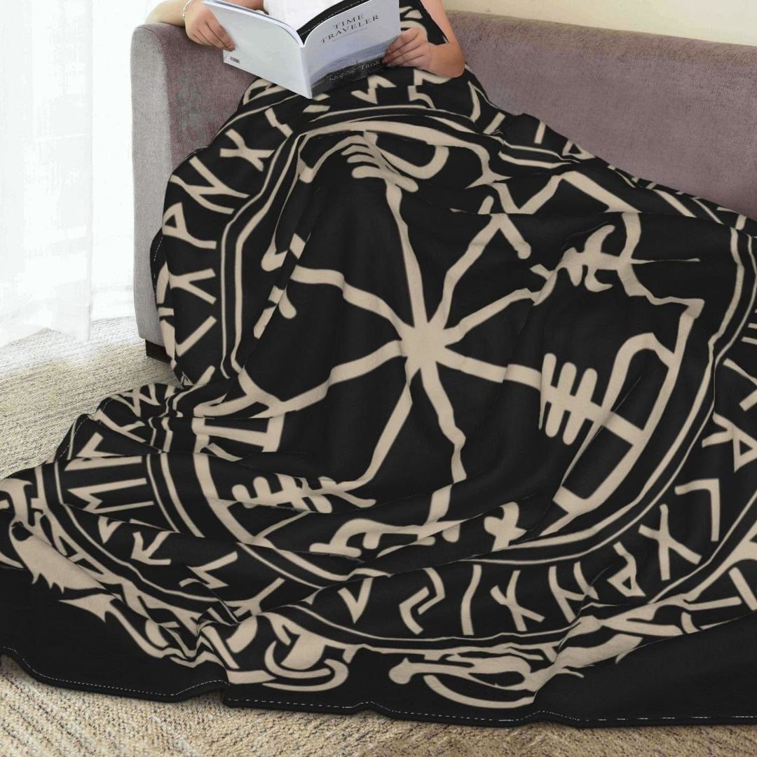 WorldNorse Viking Symbol Vegvisir Valknut Blanket - image 8