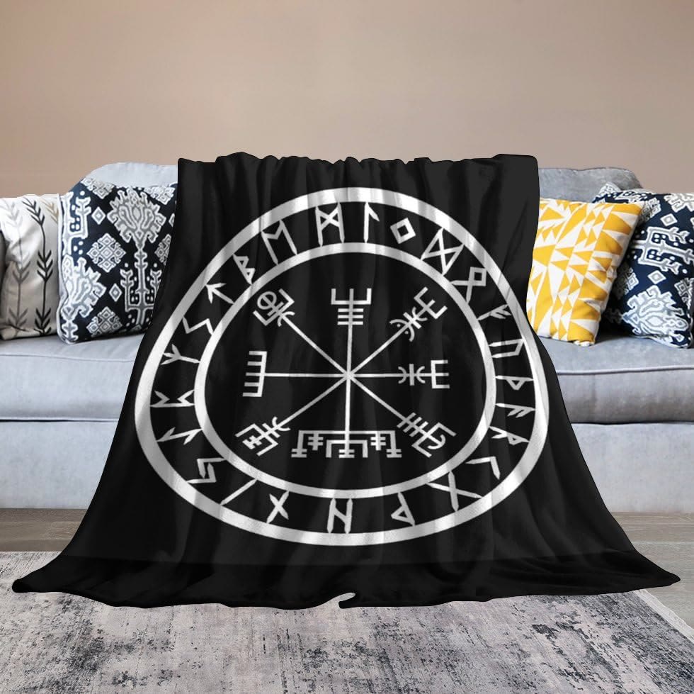 WorldNorse Vegvisir Rune Blanket