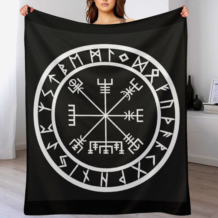 WorldNorse Vegvisir Rune Blanket