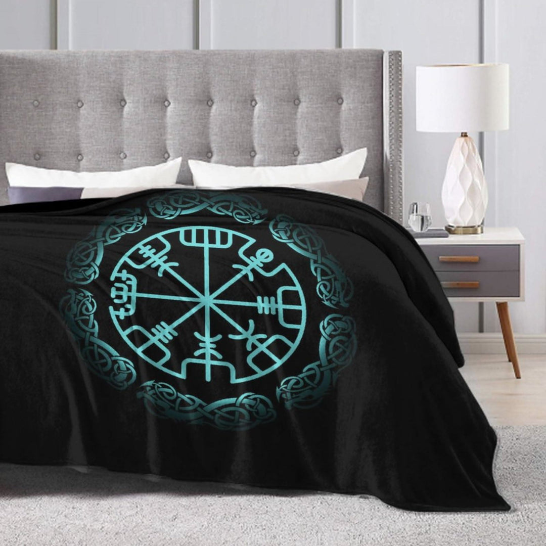 WorldNorse Vegvisir Rune Blanket