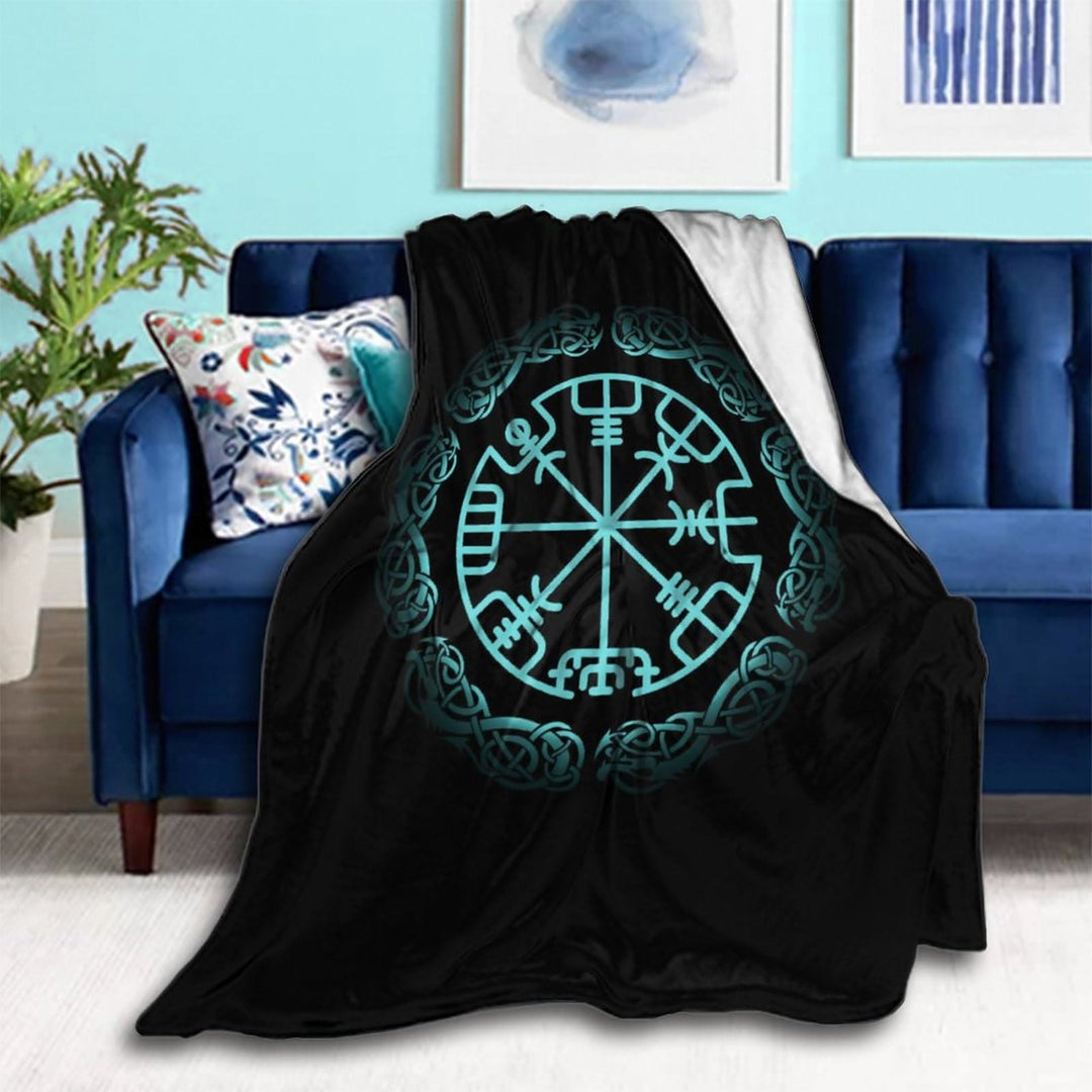 WorldNorse Vegvisir Rune Blanket