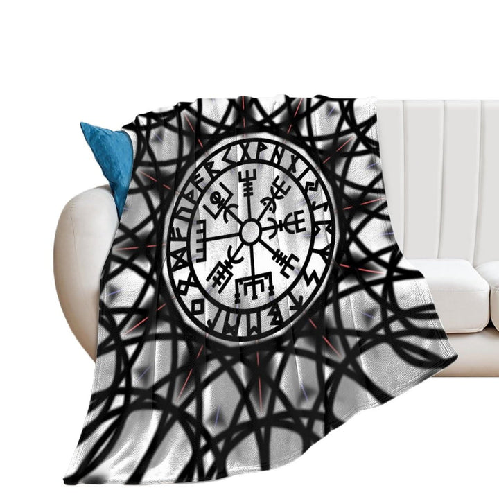 WorldNorse Vegvisir Rune Blanket