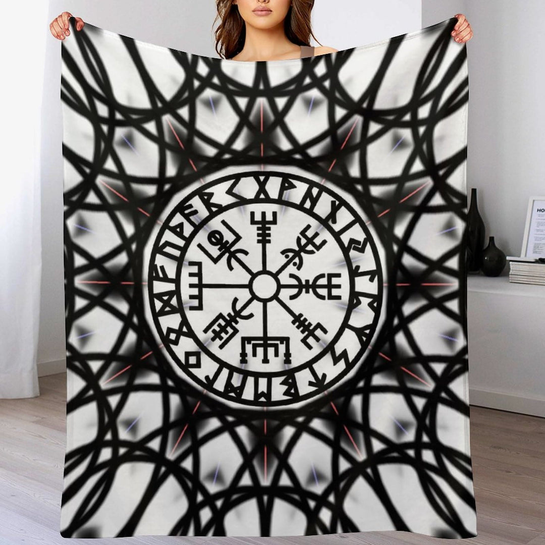 WorldNorse Vegvisir Rune Blanket