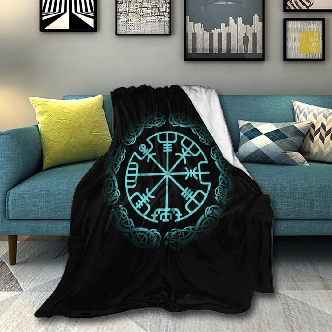 WorldNorse Vegvisir Rune Blanket