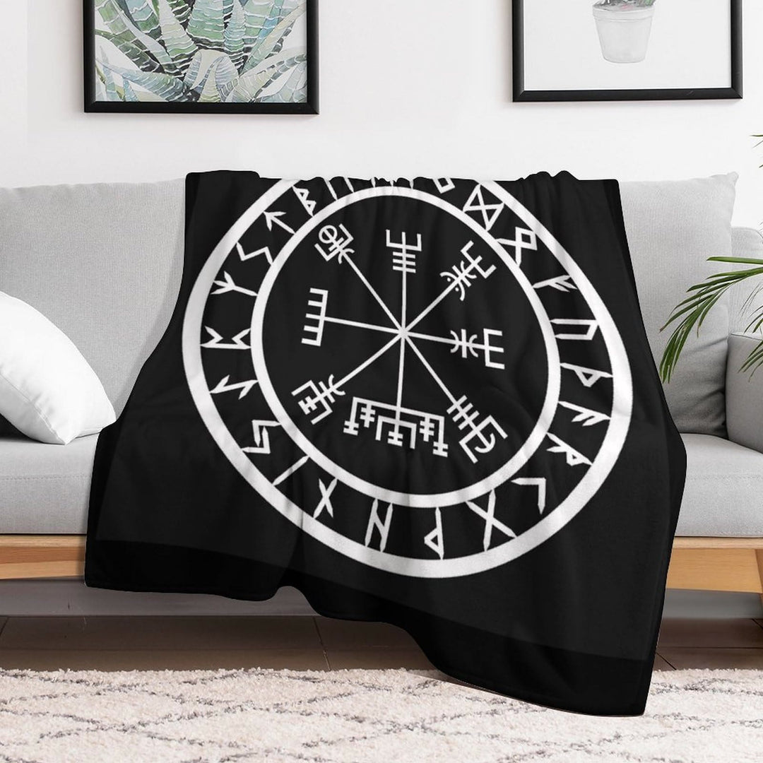 WorldNorse Vegvisir Rune Blanket