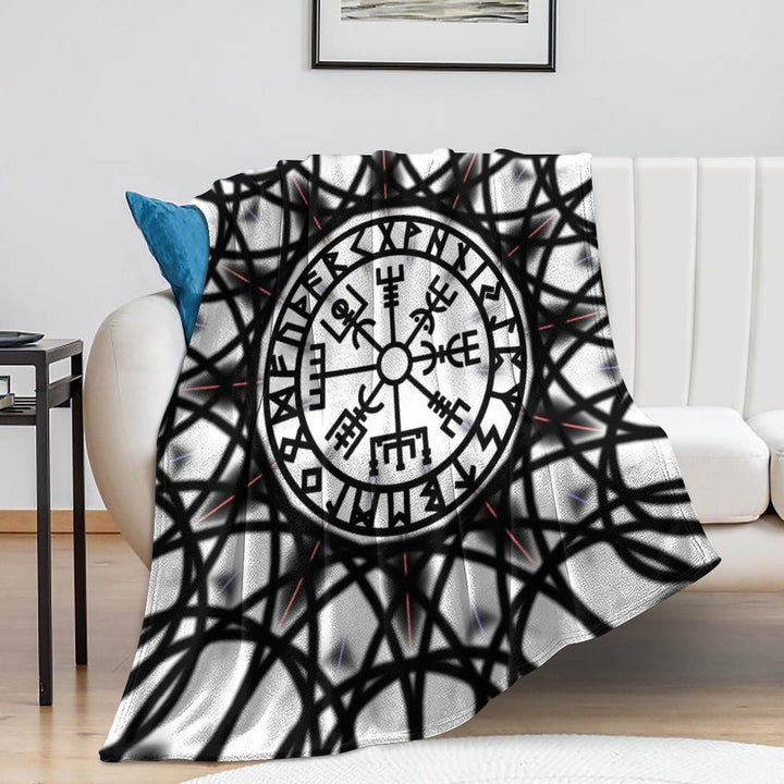 WorldNorse Vegvisir Rune Blanket