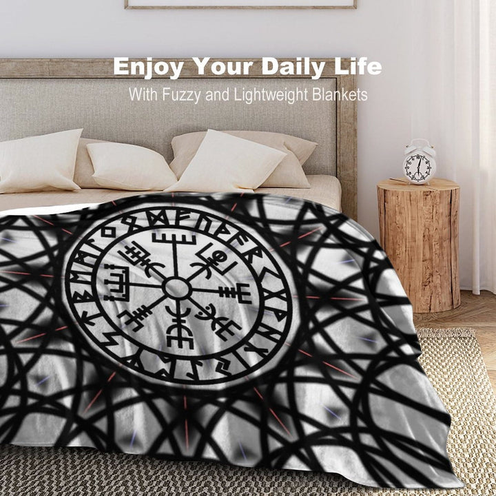 WorldNorse Vegvisir Rune Blanket