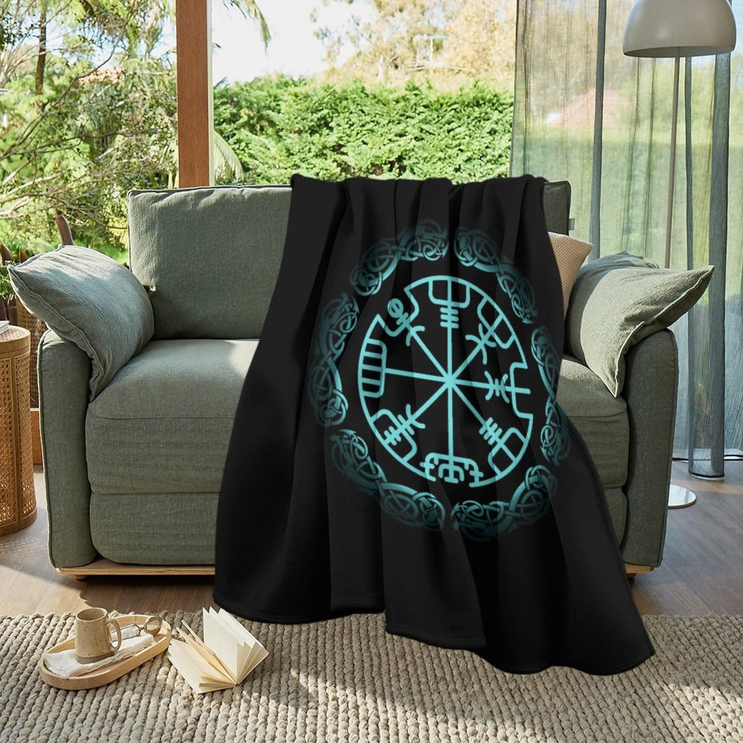 WorldNorse Vegvisir Rune Blanket