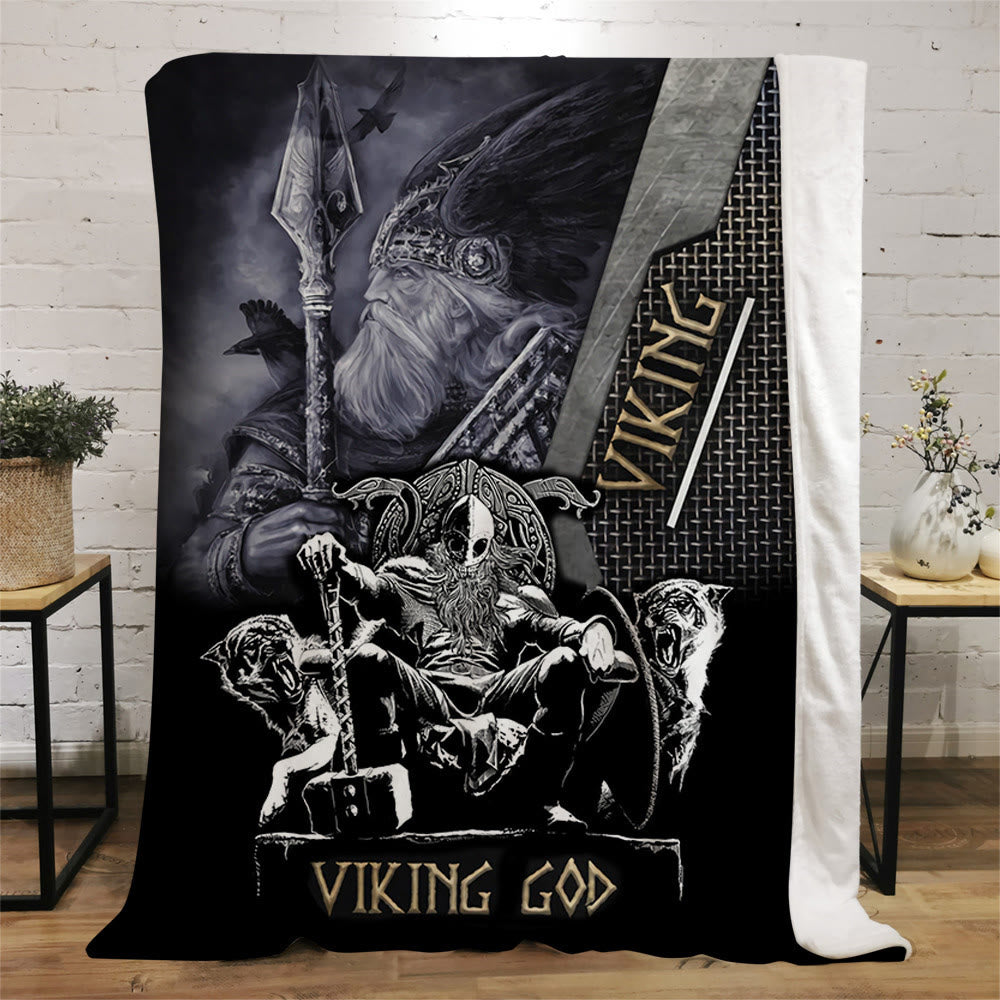 WorldNorse Celtic Knot Warrior Blanket - Viking God - 264x228cm - image 8