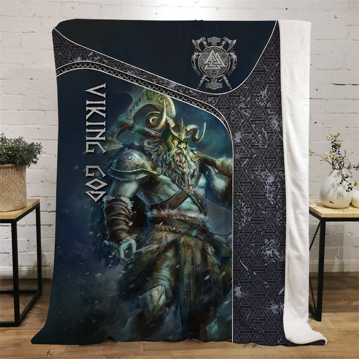 WorldNorse Celtic Knot Warrior Blanket - Valknut Viking God - 264x228cm - image 10
