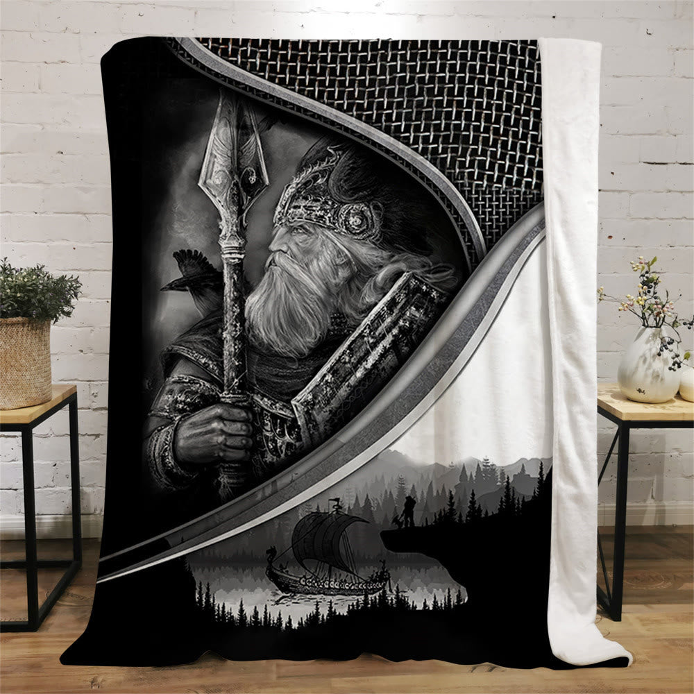 WorldNorse Celtic Knot Warrior Blanket - Viking Warrior - 264x228cm - image 6