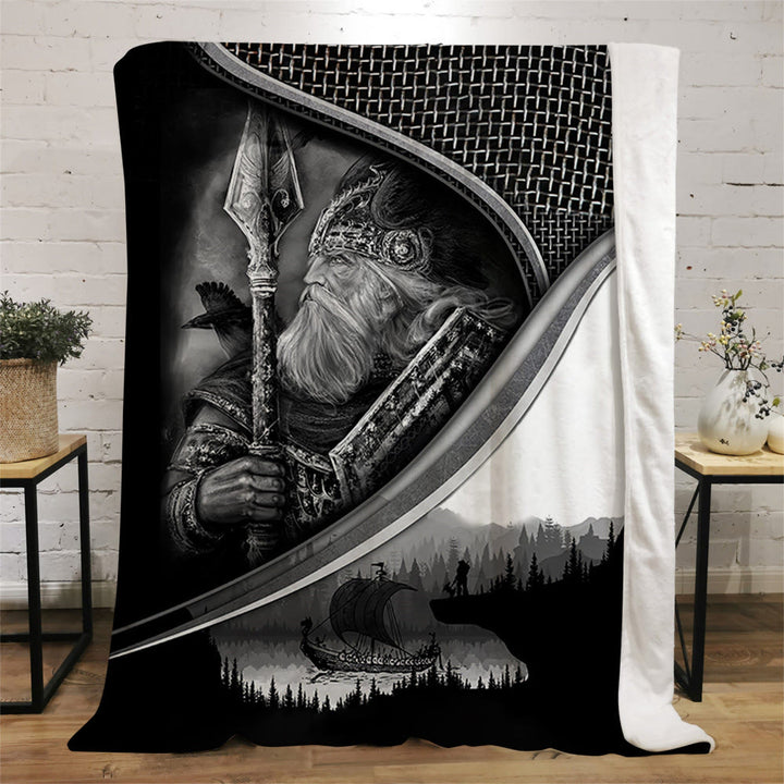 WorldNorse Celtic Knot Warrior Blanket - Viking Warrior - 264x228cm - image 6