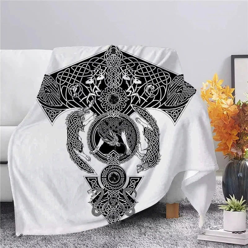 WorldNorse Celtic Knot Warrior Blanket